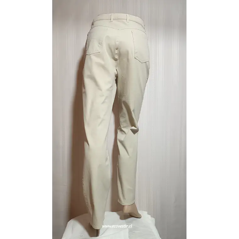 PANTALÓN MUJER DENIM BEIGE YESSICA TALLA 44 4