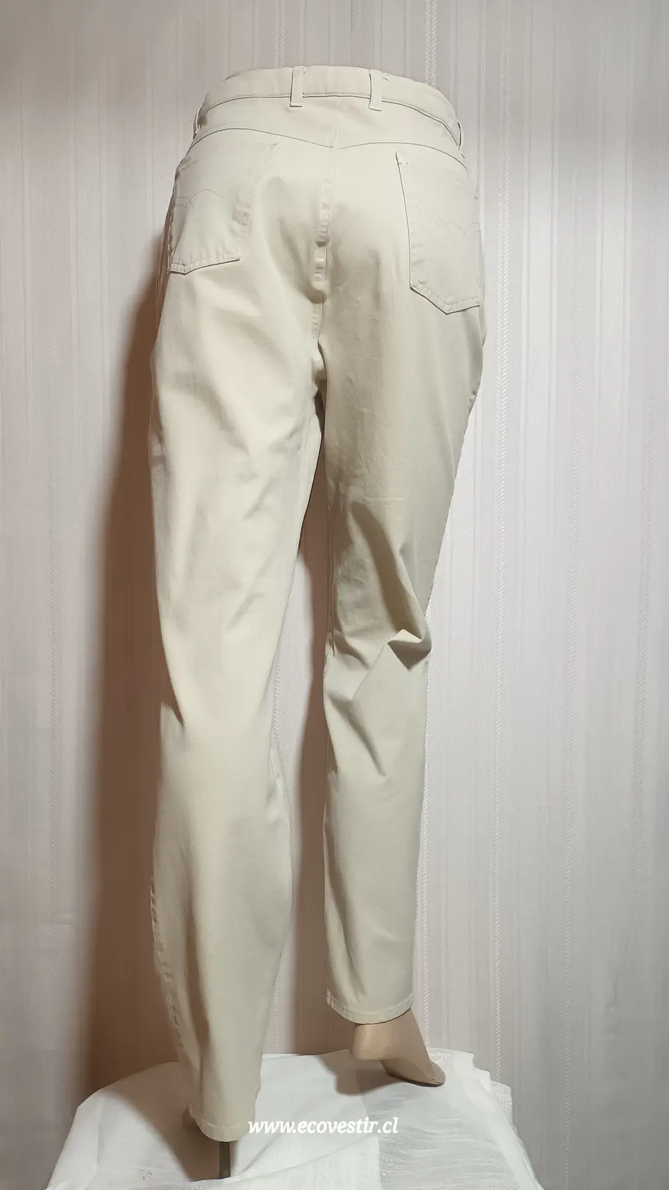 PANTALÓN MUJER DENIM BEIGE YESSICA TALLA 44 4
