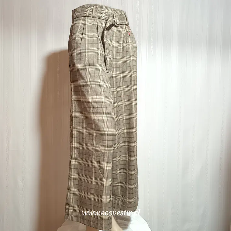 PANTALÓN MUJER PALAZZO ESCOCES TALLA M 1