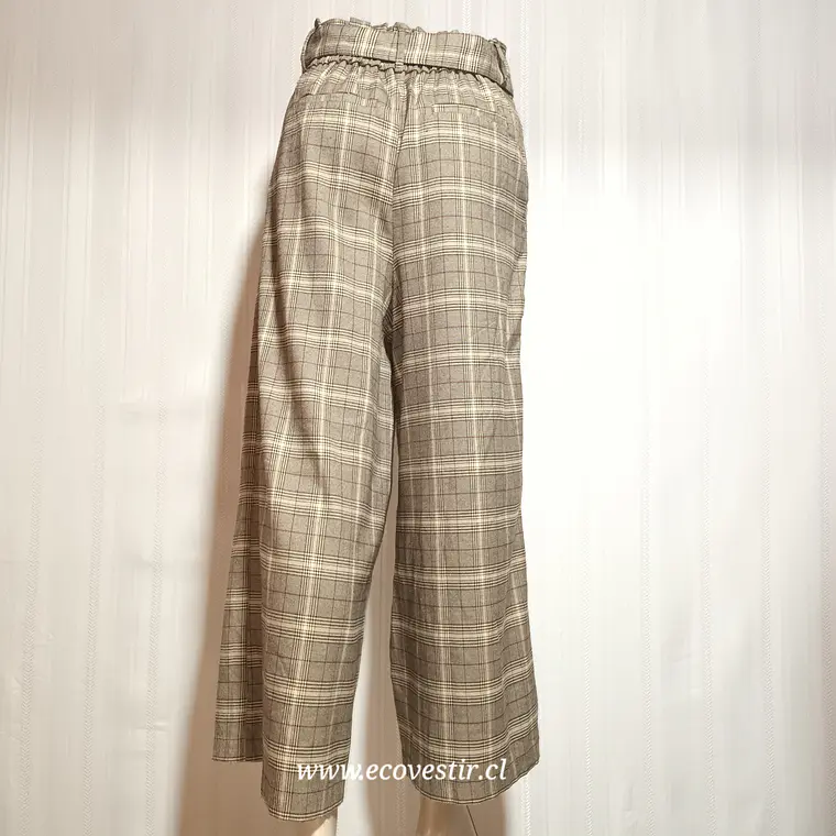 PANTALÓN MUJER PALAZZO ESCOCES TALLA M 2