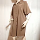 VESTIDO CAFE BOTONES SUSAN GRAVER TALLA XL - Miniatura 3