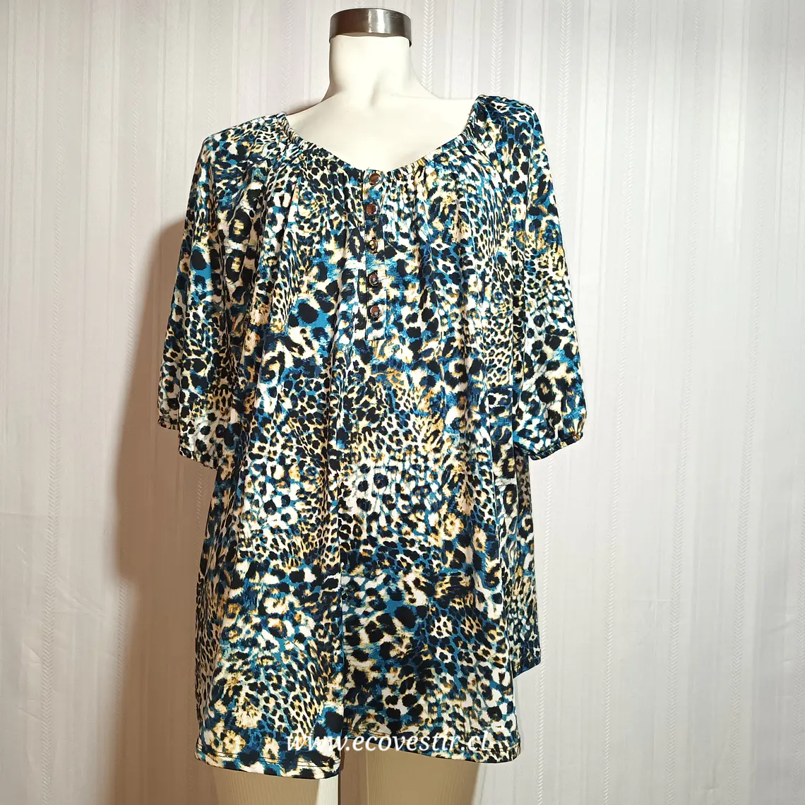 BLUSA MUJER MULTICOLOR NOTATIONS TALLA 1X 2