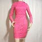 VESTIDO ENCAJE FUCSIA H&M TALLA 36 - Miniatura 2