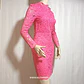 VESTIDO ENCAJE FUCSIA H&M TALLA 36 - Miniatura 1