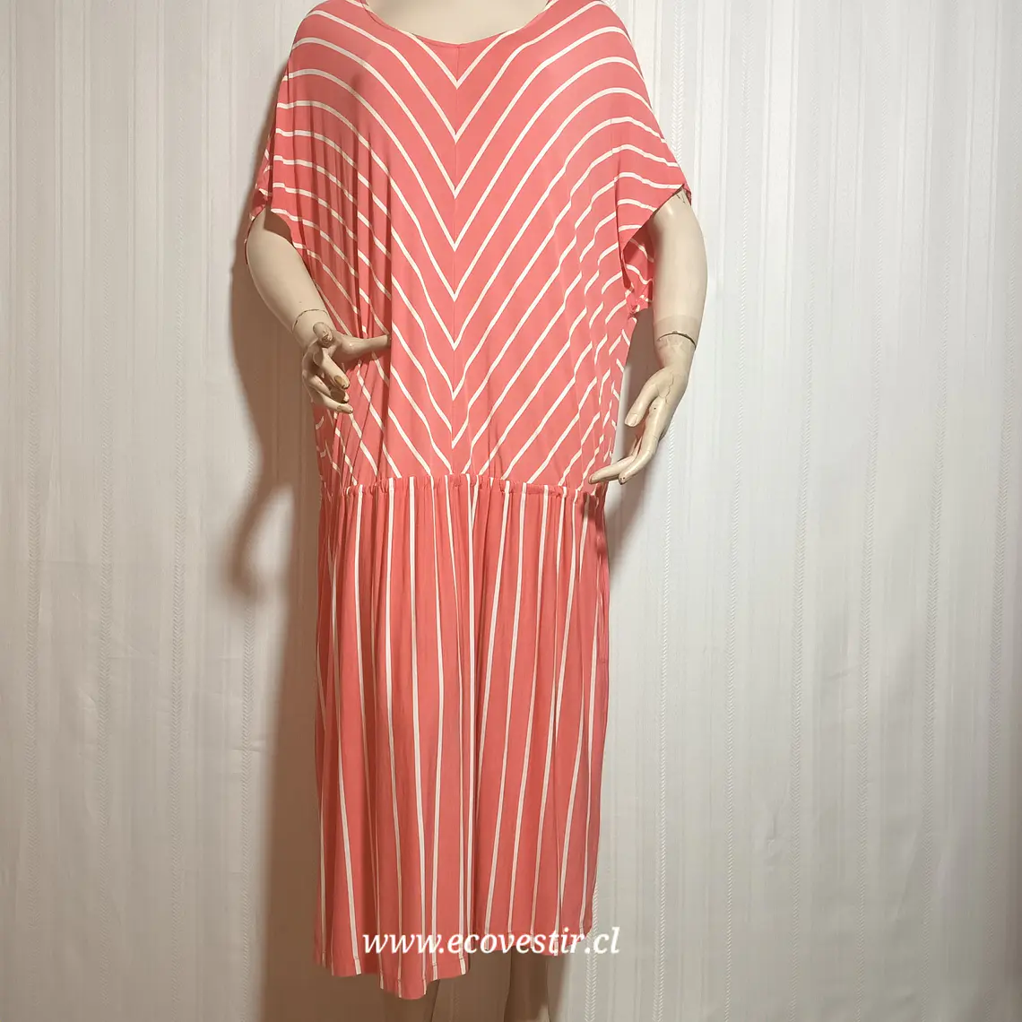 VESTIDO MUJER ROSADO AVA & VIV TALLA 3X 2