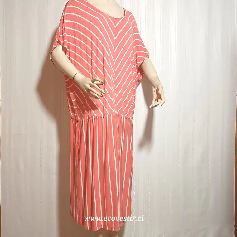 VESTIDO MUJER ROSADO AVA & VIV TALLA 3X 1