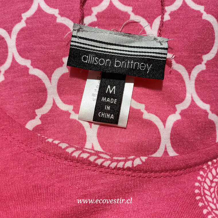 VESTIDO MUJER SIN MANGA ROSADO ALLISON BRITTNEY TALLA M 4