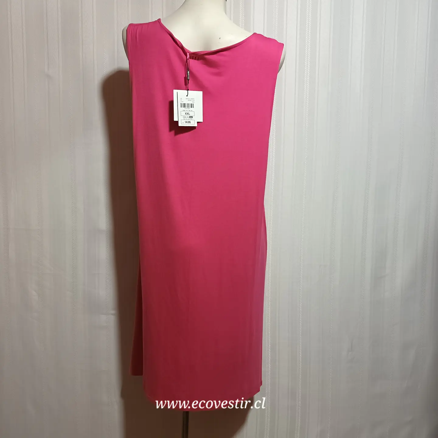 VESTIDO MUJER SOLERA ROSADO MIAMI CHICORÉE TALLA XXL 4