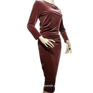 VESTIDO MUJER FIESTA BURDEO  IN WEAR TALLA S