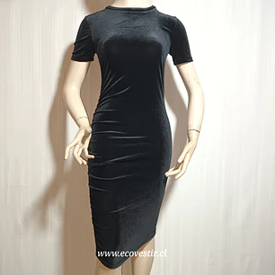 VESTIDO MUJER ELASTICADO FIESTA ZARA TRAFALUC - NEGRO / TALLA S 