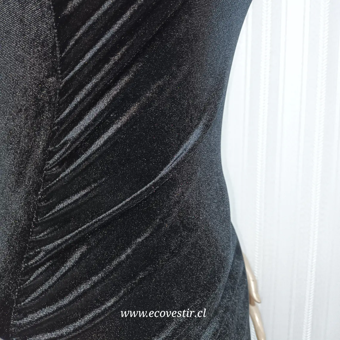 VESTIDO ELASTICADO FIESTA ZARA TRAFALUC - NEGRO / TALLA S  5
