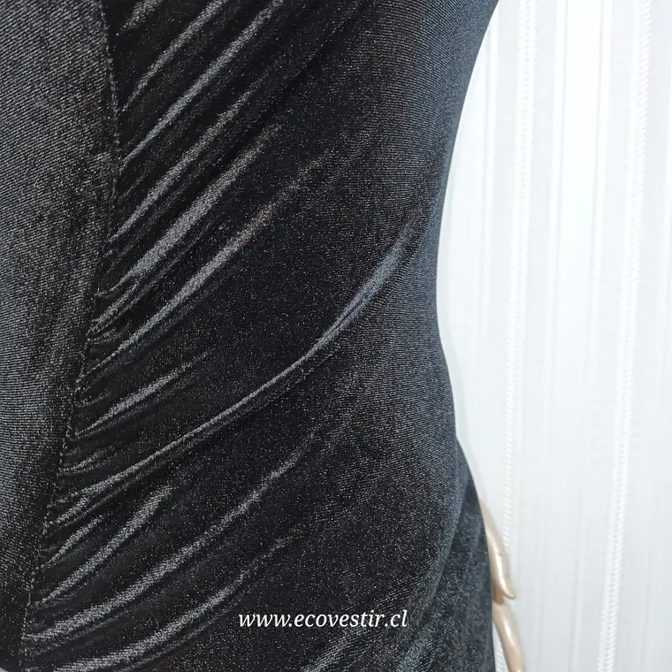 VESTIDO ELASTICADO FIESTA ZARA TRAFALUC - NEGRO / TALLA S  5