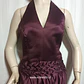 VESTIDO FIESTA ESCOTE HALTER - BURDEO / TALLA M - Miniatura 4