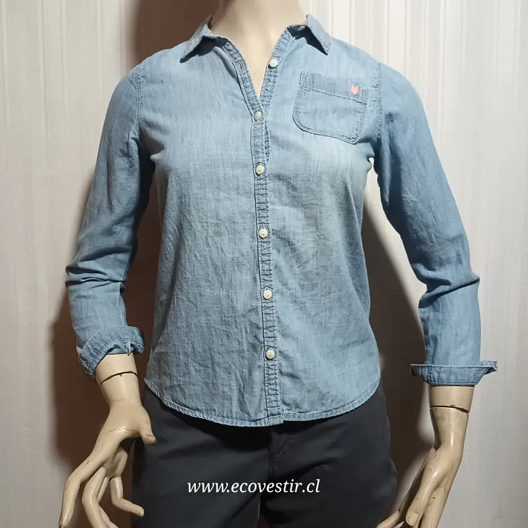 BLUSA MUJER DENIM AZUL OSHKOSH TALLA 14 2