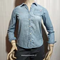 BLUSA MUJER DENIM AZUL OSHKOSH TALLA 14 - Miniatura 2