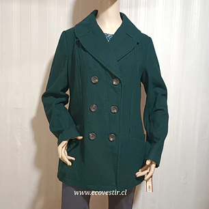 ABRIGO MUJER MERONA - VERDE PETROLEO / TALLA L
