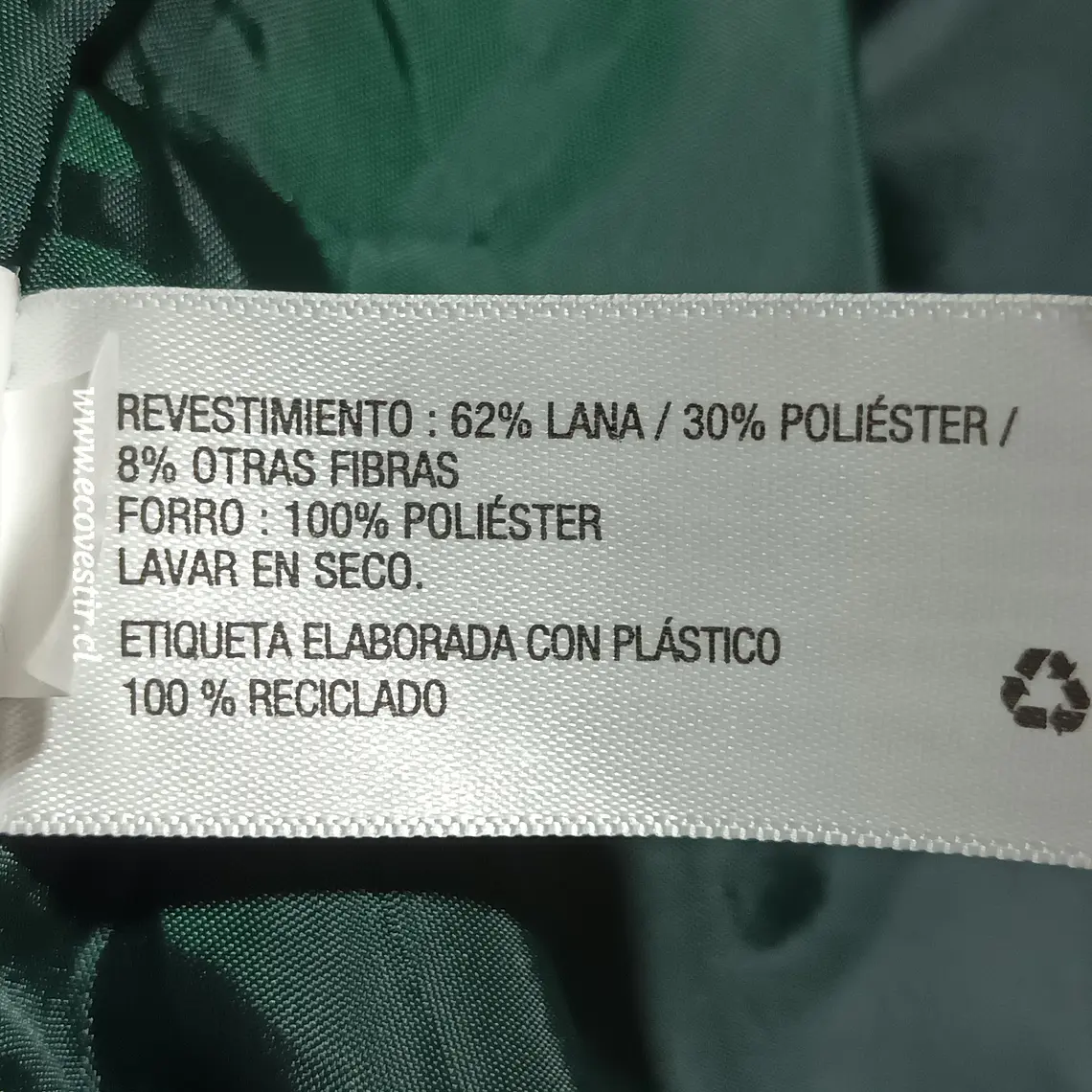 ABRIGO MUJER MERONA - VERDE PETROLEO / TALLA L 6