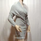 Vestido Tejido Cruzado Mujer Simplee Gris Talla M -L  - Miniatura 1