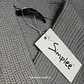 Vestido Tejido Cruzado Mujer Simplee Gris Talla M -L  - Miniatura 5