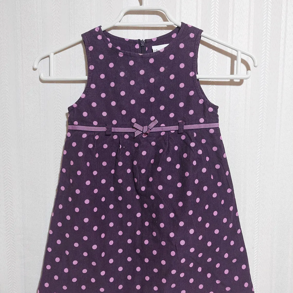 Vestido Niña Cotelé Morado Lunares POLKATOTS Talla 24M 3