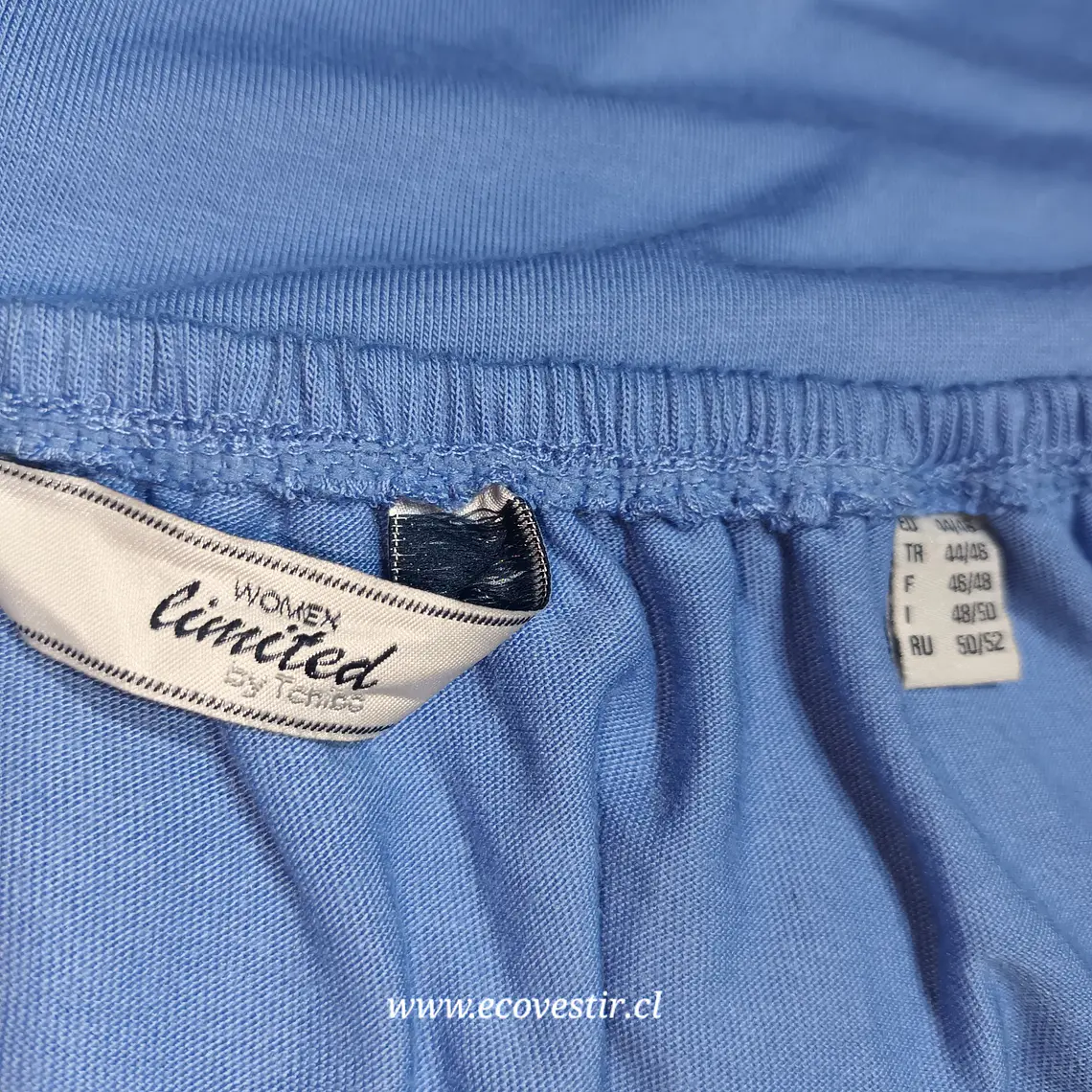 Blusa Mujer Celeste Escote Barco Sin Mangas WOMEN LIMITED by TCHIBO Talla 44/46 5