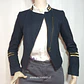 Blazer H&M Azul Marino Mujer con Detalles Dorados Talla 34 - Miniatura 2