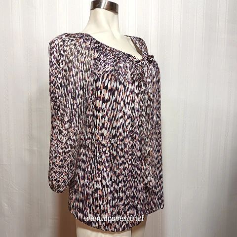 Blusa  Estampada Mujer Sara Michelle Talla XL Manga 3/4 