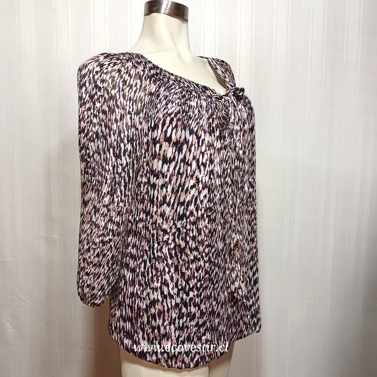 Blusa  Estampada Mujer Sara Michelle Talla XL Manga 3/4  1
