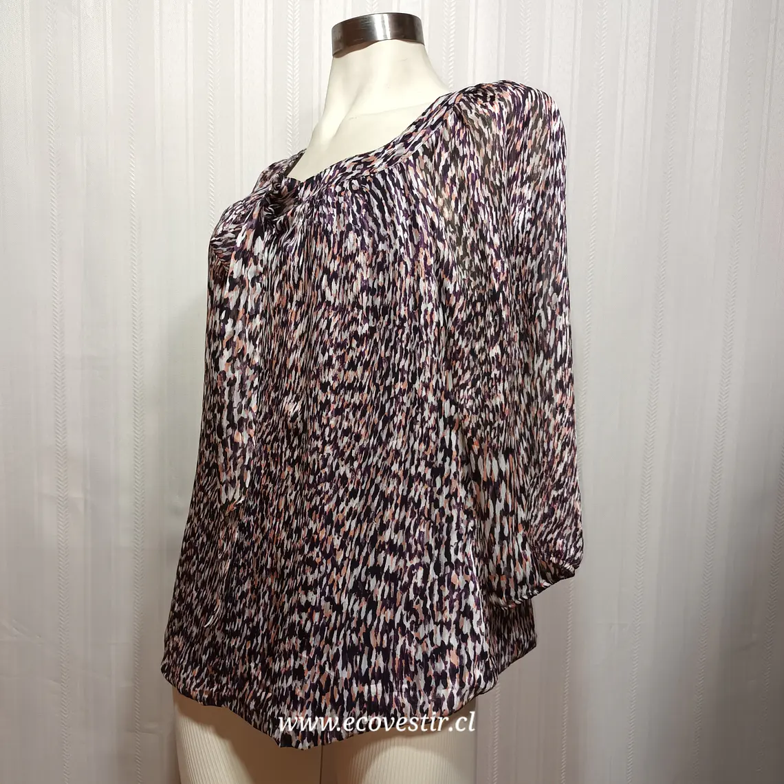 Blusa  Estampada Mujer Sara Michelle Talla XL Manga 3/4  3