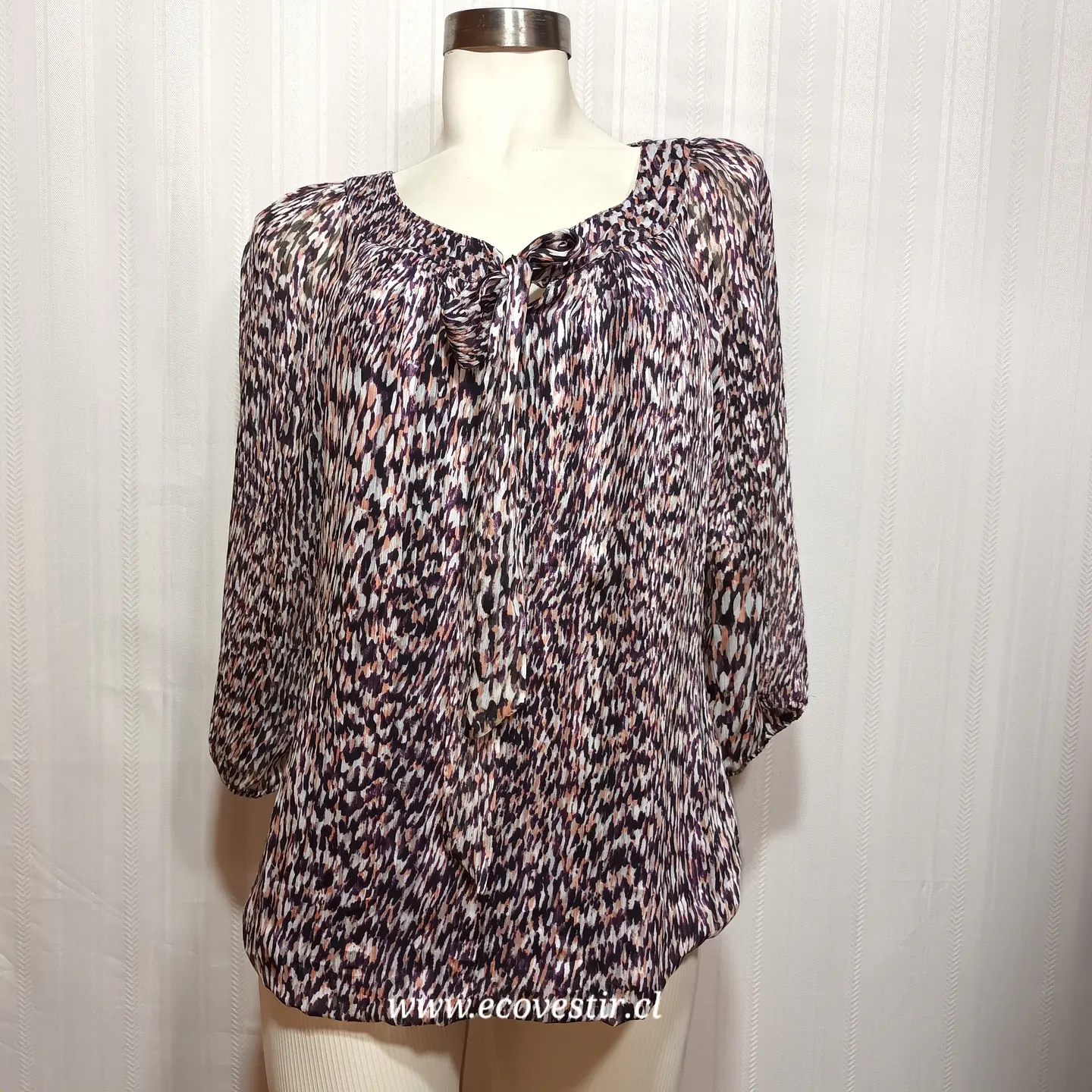 Blusa  Estampada Mujer Sara Michelle Talla XL Manga 3/4  2