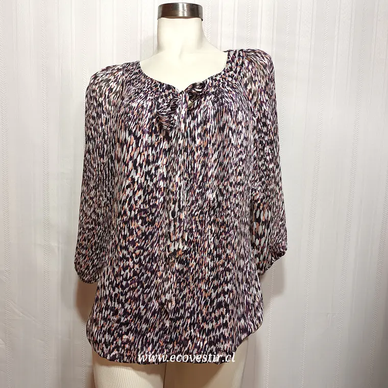 Blusa  Estampada Mujer Sara Michelle Talla XL Manga 3/4  2