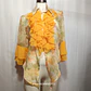 Blusa Mujer Estampada Floral con Volante Talla M - Miniatura 1