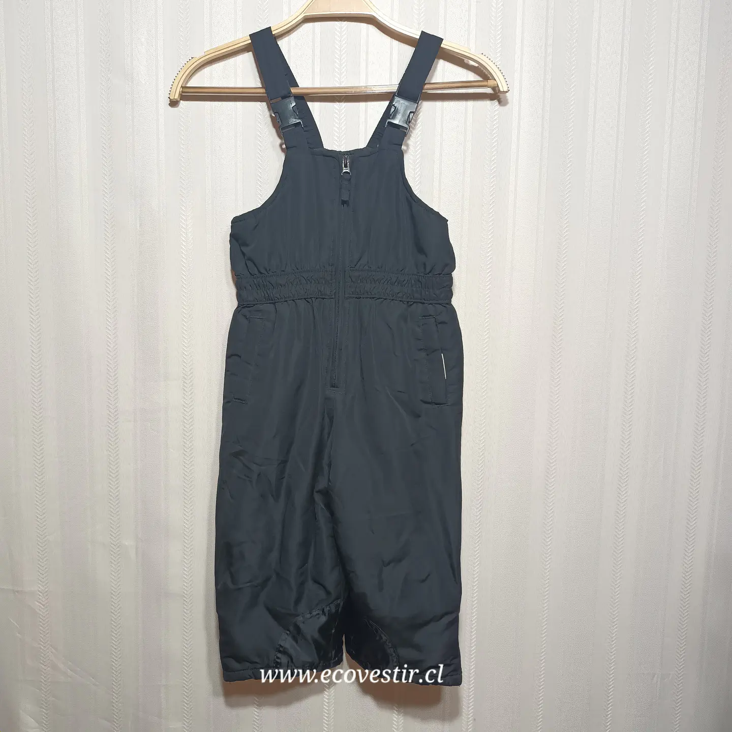 Pantalón Térmico Niño Tirantes  Faden Glory Negro Talla 3T 1