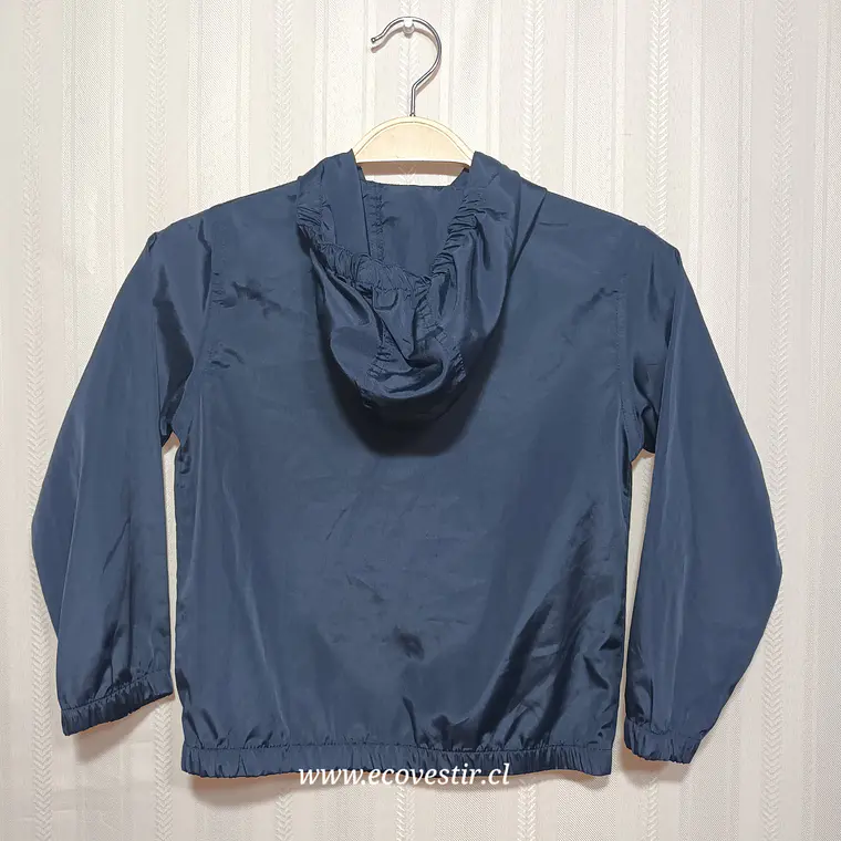 Cortaviento Con Gorro Niño Azul Tissaia Basics Talla 6A 3