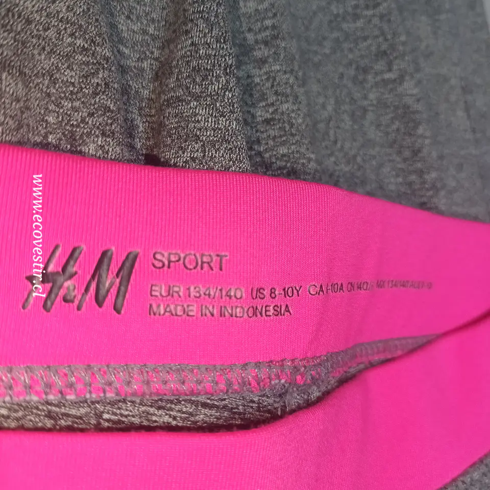 Calza Deportiva Niña H&M Sport GrisTalla 134/140 9-10A  2