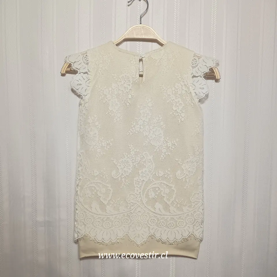 Blusa Niña Encaje Bordado Floral Twinset Talla 6/116 3