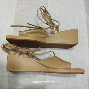 Sandalia Mujer Tacos Plataforma Tiras  Dinara Talla 37