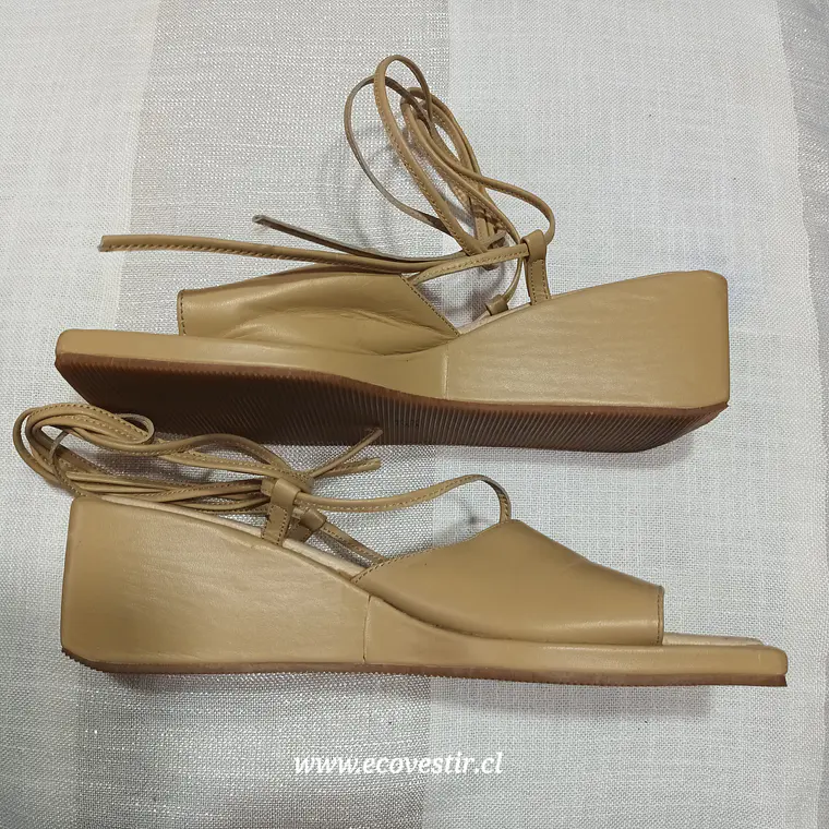 Sandalia Mujer Tacos Plataforma Tiras  Dinara Talla 37 1