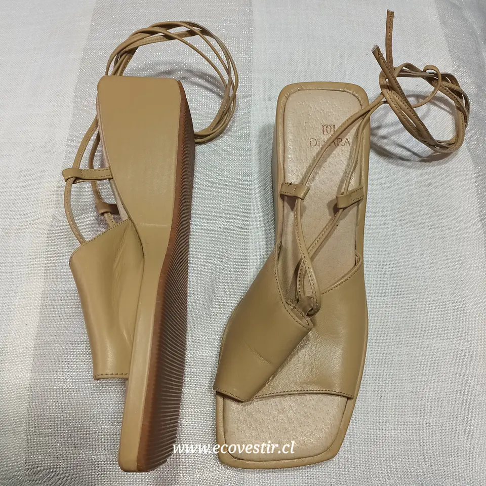 Sandalia Mujer Tacos Plataforma Tiras  Dinara Talla 37 3