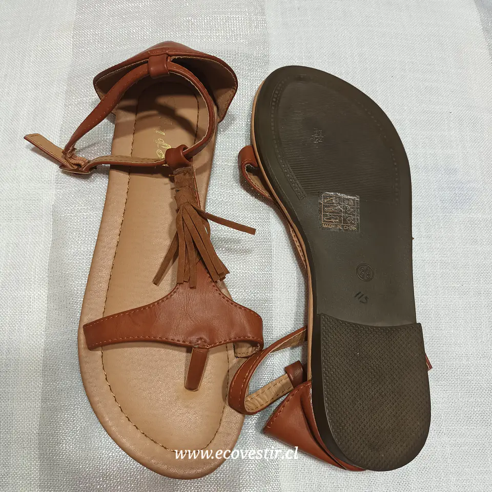Sandalia Mujer Flyfor Cafe Talla 39 3