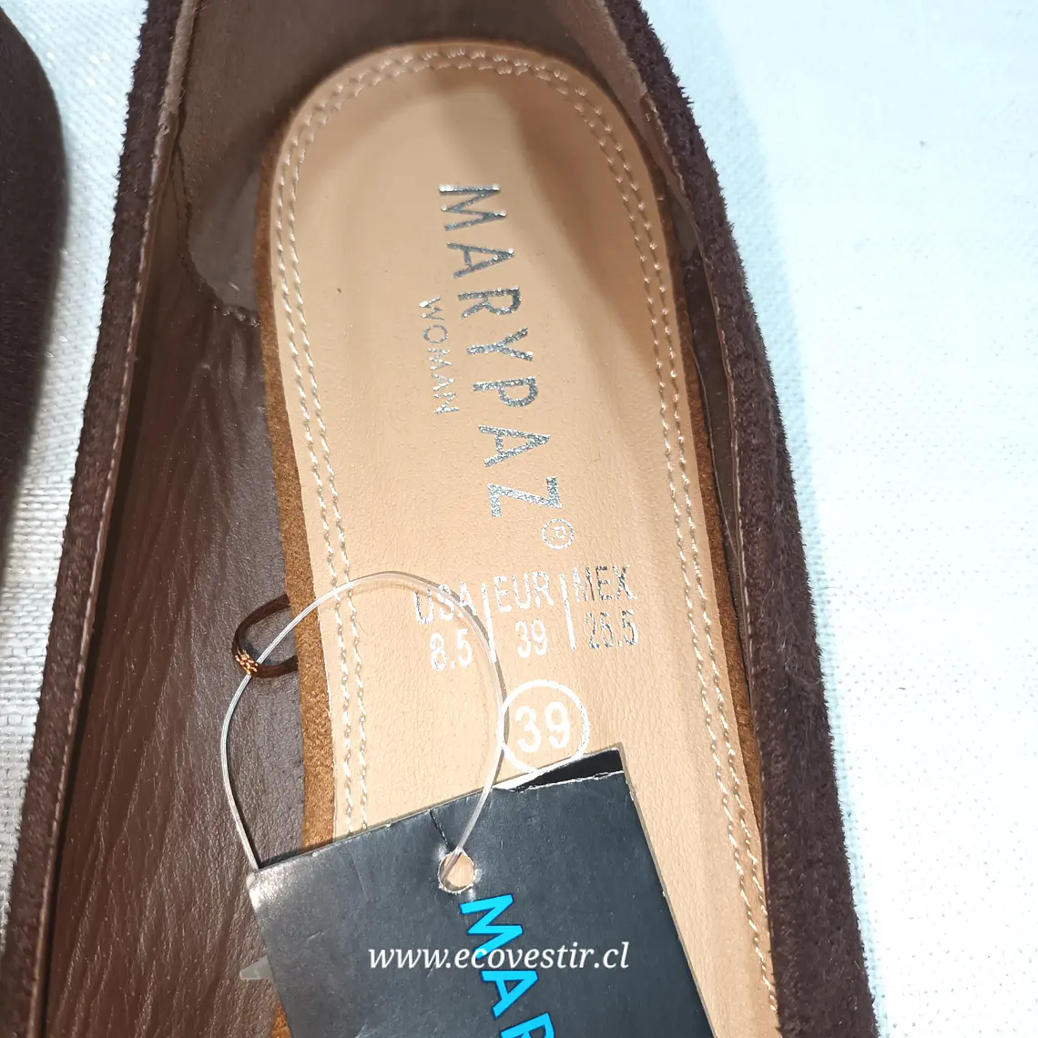 Zapato Mocasín Mujer Café Marypaz Talla 39 Sin uso 3