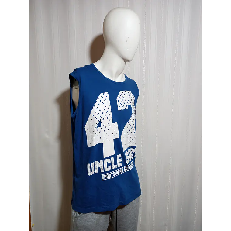 Polera Hombre Azul Uncle Sam Talla XL 1