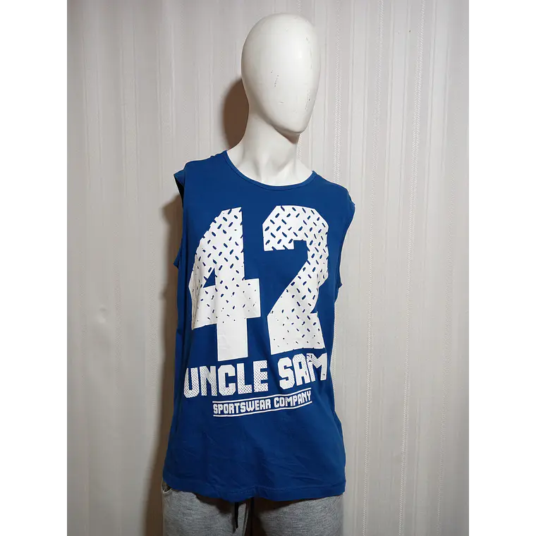 Polera Hombre Azul Uncle Sam Talla XL 2