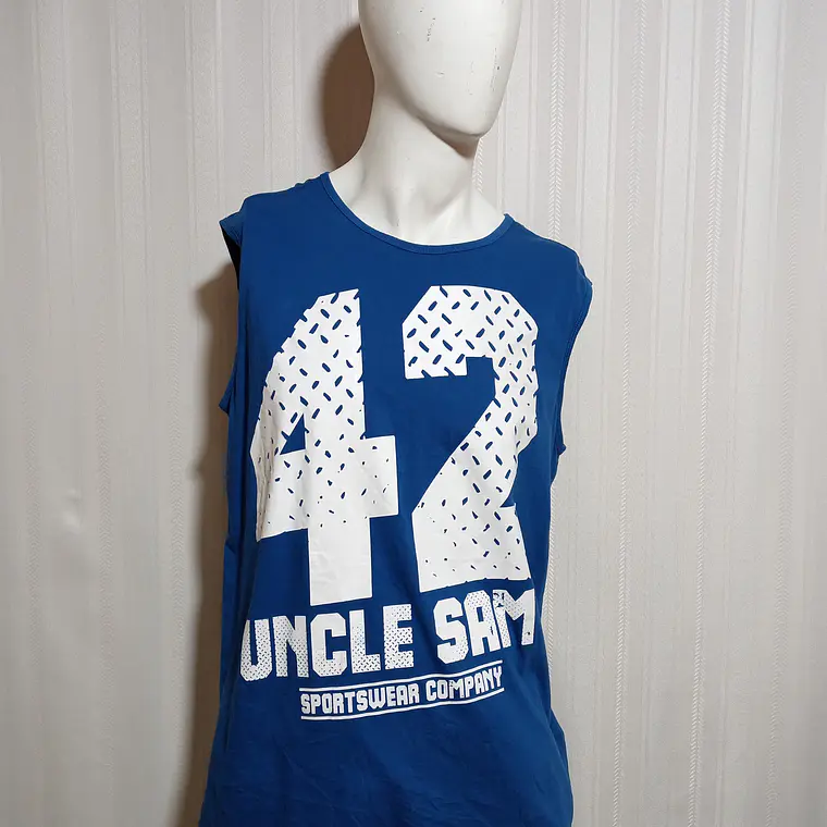Polera Hombre Azul Uncle Sam Talla XL 2
