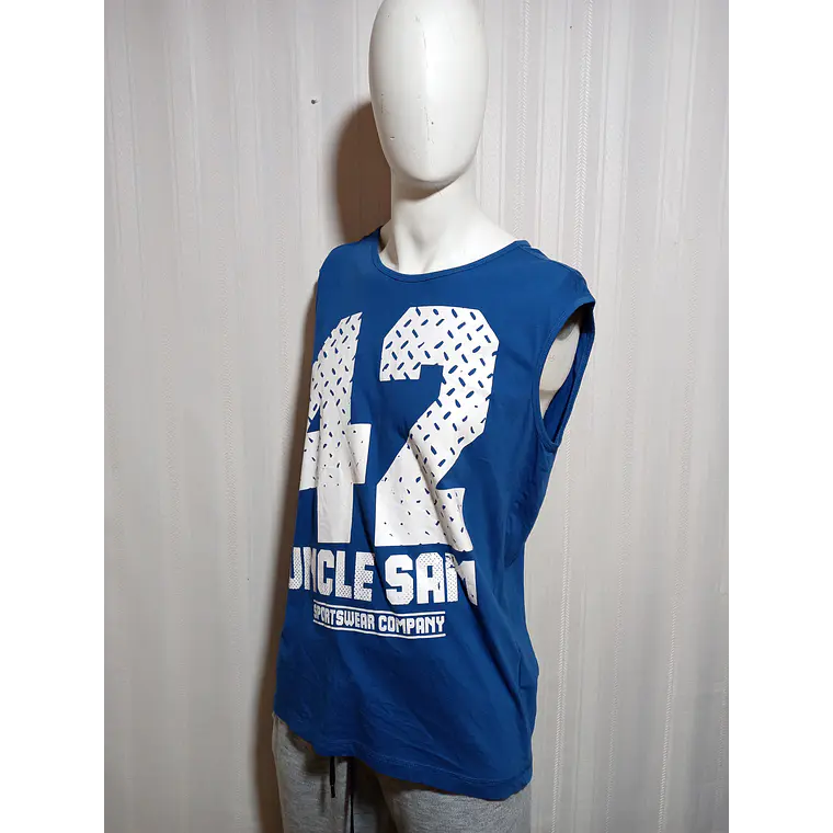 Polera Hombre Azul Uncle Sam Talla XL 3