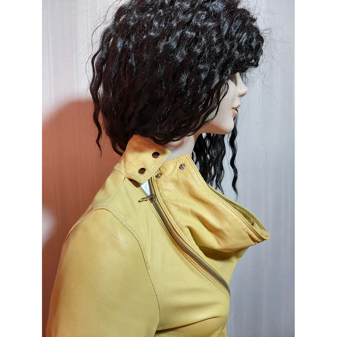 Chaqueta Cuero Genuino Barone Mujer Talla S 3