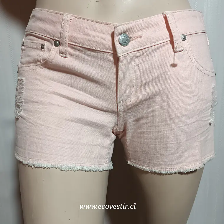 Short Mujer Denim Rosado Mango Talla 38 2