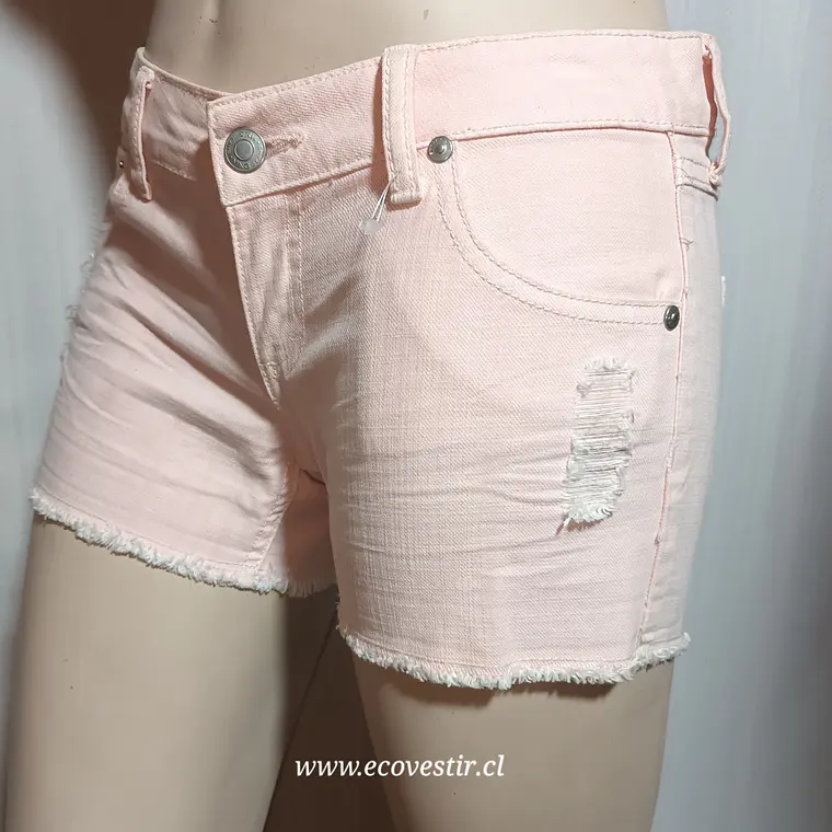 Short Mujer Denim Rosado Mango Talla 38 3