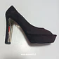 Zapato Mujer Taco Alto Mango Cafe Talla 40 - Miniatura 3