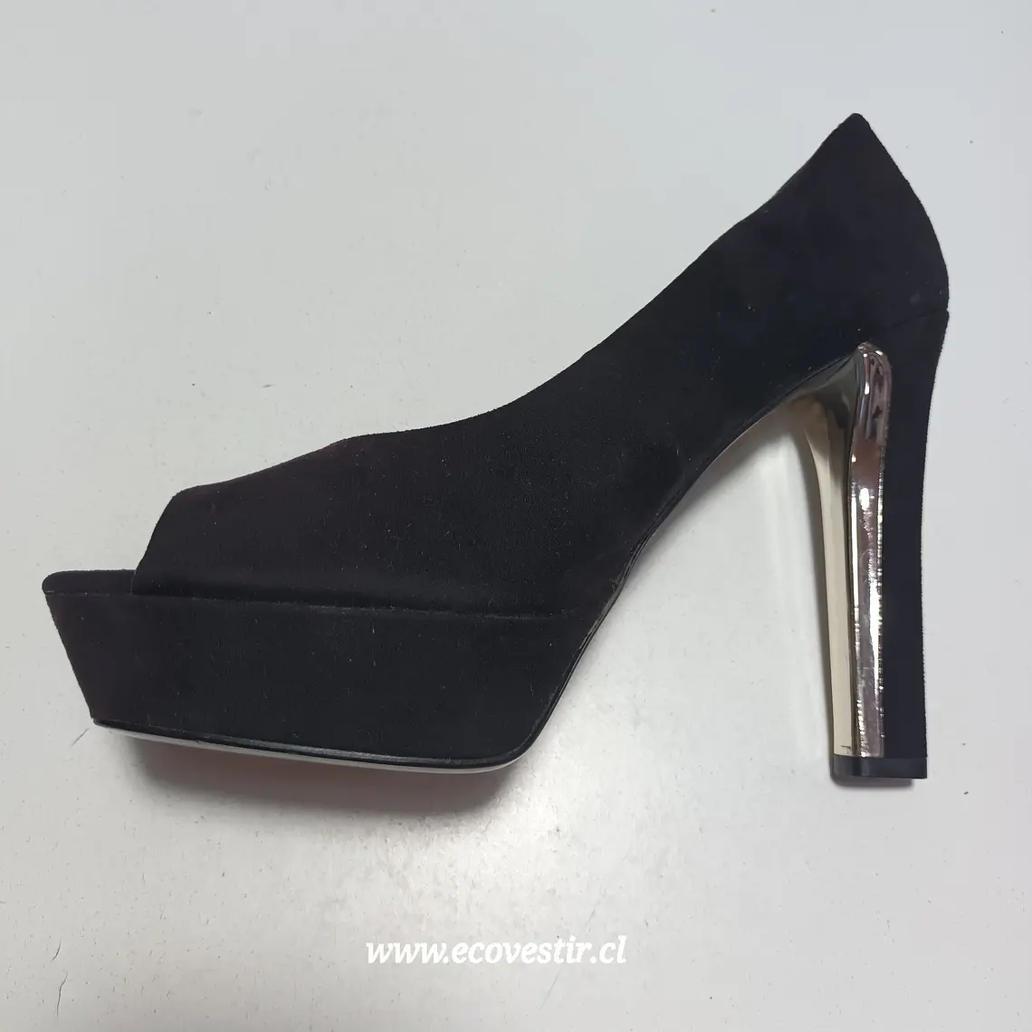 Zapato Mujer Taco Alto Mango Cafe Talla 40 4